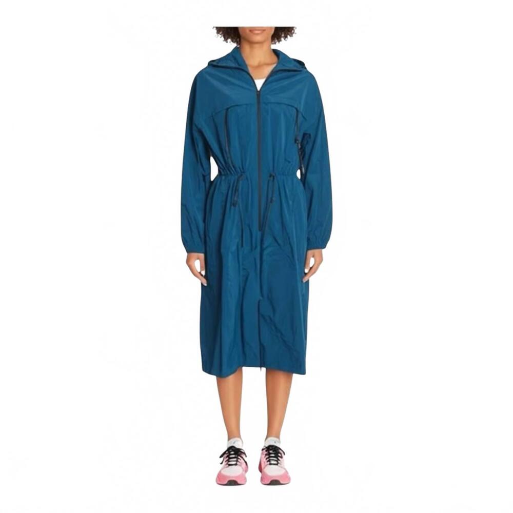 NEW SPIRITUAL GANGSTER natasha full zip long jacket in aqua
